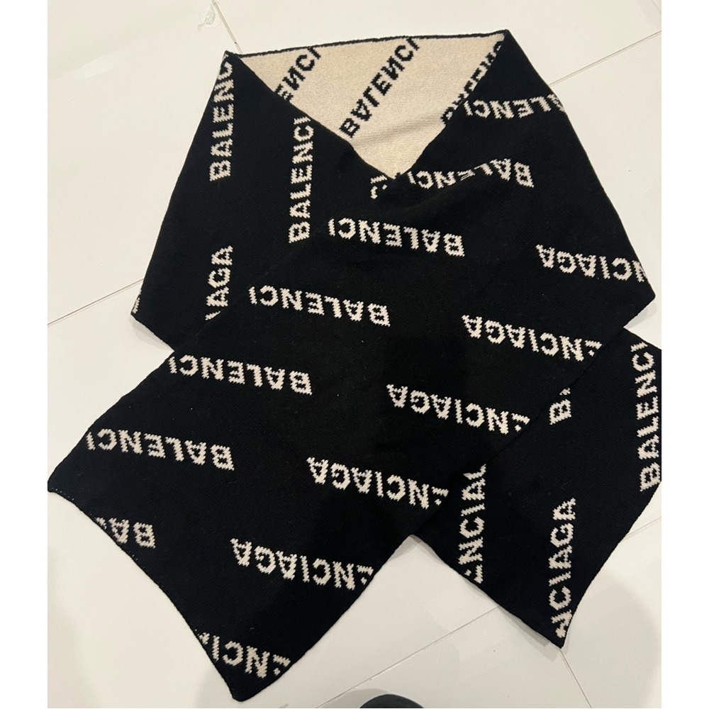 Balenciaga Logo Scarf